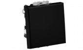 DKC Avanti Черный матовый Выключатель двухполюсный одноклавишный 2 модуля