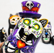 Матрёшка "Cat Skeleton"