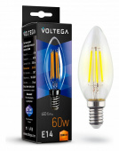 Лампа светодиодная Voltega Crystal E14 6Вт 2800K VG10-C1E14warm6W-F