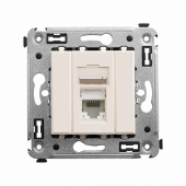 DKC Avanti Ванильная дымка Компьютерная розетка RJ-45 один  категория 5e