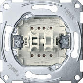Schneider Electric Merten Механизм QuickFlex Выключателя 2-клавишного сх.1+1, 10AX MTN3115-0000