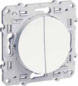 Odace Белый Переключатель 2-клавишный S52R213
