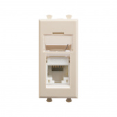 DKC Avanti Ванильная дымка Компьютерная розетка RJ-45  категория 6А 1 модуль