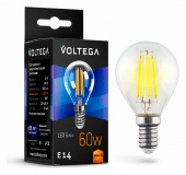 Лампа светодиодная Voltega Crystal E14 6Вт 2800K VG10-G1E14warm6W-F