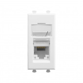 DKC Avanti Белое облако Компьютерная розетка RJ-45  категория  5е 1 модуль