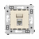 DKC Avanti Ванильная дымка Компьютерная розетка RJ-45 один категория 6А DKC Avanti Ванильная дымка Компьютерная розетка RJ-45 один категория 6А
