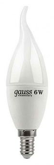 Лампа светодиодная Gauss 1041 E14 6.5Вт 3000K 104101107
