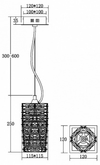Подвесной светильник Maytoni Coil MOD124PL-L3CH3K