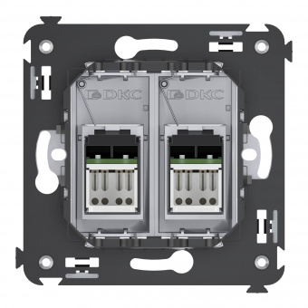 DKC Avanti Закаленная сталь Компьютерная розетка RJ-45 двойная  категория 5e