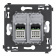 DKC Avanti Закаленная сталь Компьютерная розетка RJ-45 двойная  категория 5e