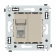 DKC Avanti Ванильная дымка Компьютерная розетка RJ-45 один категория 6 DKC Avanti Ванильная дымка Компьютерная розетка RJ-45 один категория 6