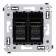 DKC Avanti Черный квадрат Компьютерная розетка RJ-45 двойная категория 5e DKC Avanti Черный квадрат Компьютерная розетка RJ-45 двойная категория 5e