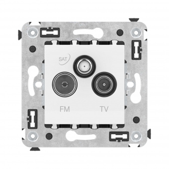 DKC Avanti Белое облако Розетка TV-FM-SAT