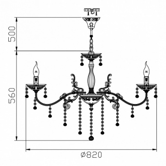 Подвесная люстра Maytoni Bellona ARM386-08-W