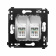 DKC Avanti Белое облако Компьютерная розетка RJ-45 двойная категория 6А DKC Avanti Белое облако Компьютерная розетка RJ-45 двойная категория 6А