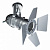 Потолочный/трековый светильник MEGALIGHT XF ST2D silver