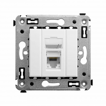 DKC Avanti Белое облако Розетка RJ-45 5e одинарная