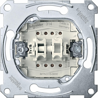 Schneider Electric Merten Механизм QuickFlex Выключателя 2-клавишного сх.1+1, 10AX MTN3115-0000