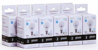 Лампа светодиодная Gauss LED Elementary E14 12Вт 4100K 53122