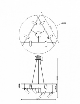 Подвесная люстра Maytoni Rami MOD128PL-12WB