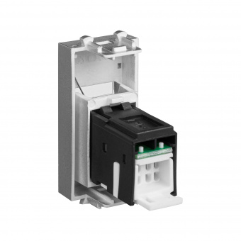 DKC Avanti Закаленная сталь Компьютерная розетка RJ-45  категория 5е 1 модуль