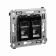 DKC Avanti Черный квадрат Компьютерная розетка RJ-45 двойная категория 5e DKC Avanti Черный квадрат Компьютерная розетка RJ-45 двойная категория 5e