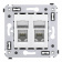 DKC Avanti Белое облако Компьютерная розетка RJ-45 двойная  категория 6