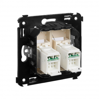 DKC Avanti Ванильная дымка Компьютерная розетка RJ-45 двойная  категория 5e