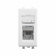 DKC Avanti Белое облако Компьютерная розетка RJ-45  категория 6 экранированная 1 модуль