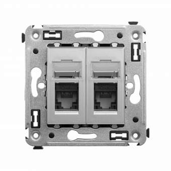 DKC Avanti Закаленная сталь Компьютерная розетка RJ-45 двойная  категория 5e