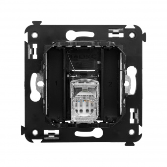 DKC Avanti Черный квадрат Компьютерная розетка RJ-45 одинарная  категория  6 экранированная