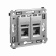 DKC Avanti Закаленная сталь Компьютерная розетка RJ-45 двойная  категория  6А