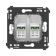 DKC Avanti Белое облако Компьютерная розетка RJ-45 двойная категория 6А DKC Avanti Белое облако Компьютерная розетка RJ-45 двойная категория 6А