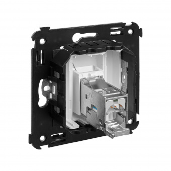 DKC Avanti Белое облако Компьютерная розетка RJ-45 одинарная  категория  6 экранированная