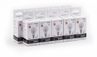 Лампа светодиодная Gauss LED Elementary Globe E14 10Вт 3000K 53110
