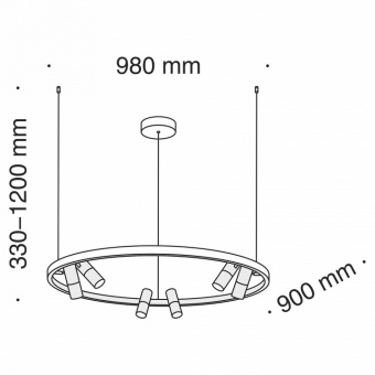 Подвесной светильник Maytoni Satellite MOD102PL-L42W4K