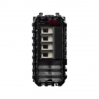 DKC Avanti Закаленная сталь Диммер кнопочный для LED ламп 1модуль