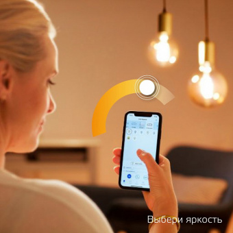Лампа светодиодная с управлением через Wi-Fi Gauss Smart Home E14 4.5Вт 2700K 1260112