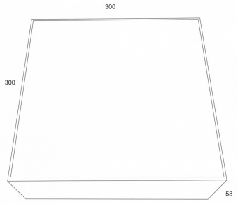 Накладной светильник Maytoni Zon C067CL-L40W3K