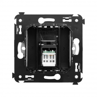 DKC Avanti Черный квадрат Компьютерная розетка RJ-45 один  категория  6А