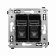 DKC Avanti Черный квадрат Компьютерная розетка RJ-45 двойная категория 5e DKC Avanti Черный квадрат Компьютерная розетка RJ-45 двойная категория 5e