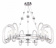 Подвесная люстра Maytoni Taro MOD026PL-09CH