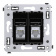 DKC Avanti Черный квадрат Компьютерная розетка RJ-45 двойная категория 5e экранированная DKC Avanti Черный квадрат Компьютерная розетка RJ-45 двойная категория 5e экранированная