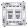 DKC Avanti Белое облако Розетка RJ-45 5e двойная экранированная DKC Avanti Белое облако Розетка RJ-45 5e двойная экранированная