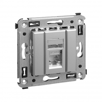 DKC Avanti Закаленная сталь Компьютерная розетка RJ-45 одинарная  категория  6 экранированная
