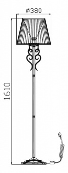 Торшер Maytoni Triumph ARM288-11-G