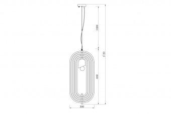 Подвесной светильник Garda Decor K2MP-95BR