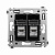 DKC Avanti Черный квадрат Компьютерная розетка RJ-45 двойная  категория 5e экранированная