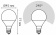 Лампа светодиодная Gauss LED Elementary Globe E14 8Вт 3000K 53118 Лампа светодиодная Gauss LED Elementary Globe E14 8Вт 3000K 53118