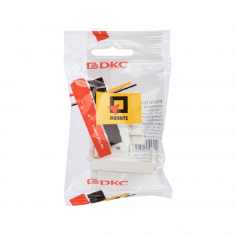 DKC Avanti Белое облако Компьютерная розетка RJ-45  категория 6А 1 модуль
